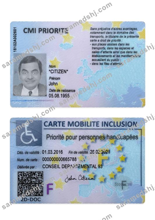 France carte mobilite inclusion (CMI)
